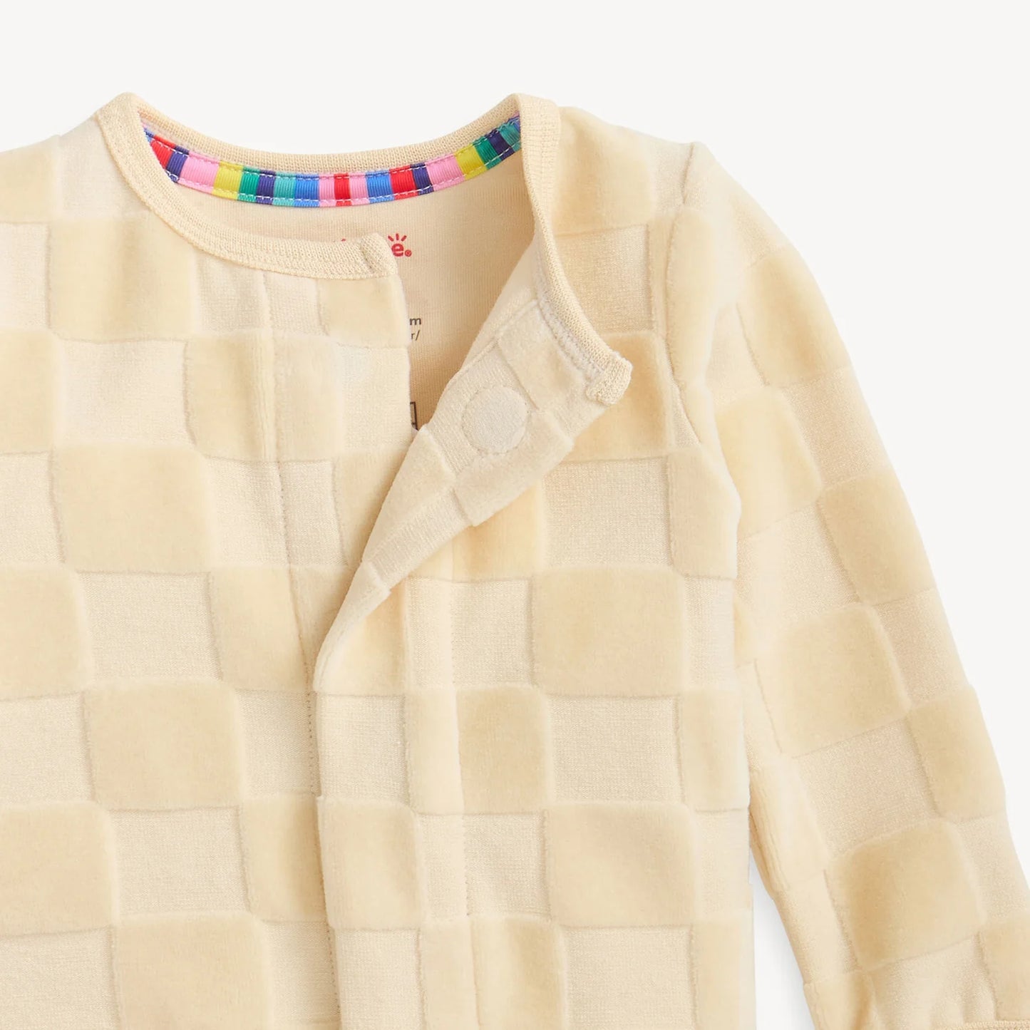 Magnetic Velour Footie- Checker