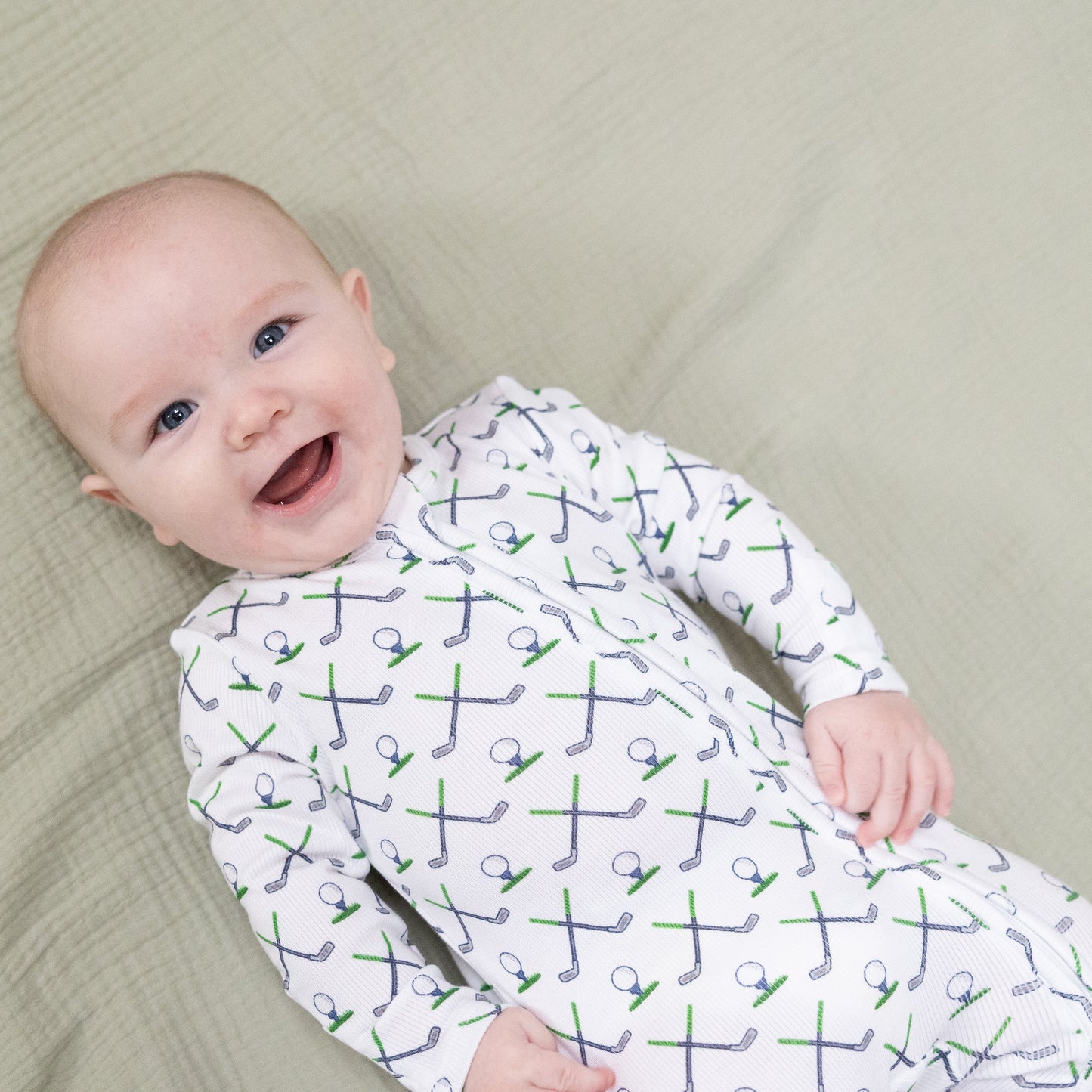 Bamboo Zip Footie- Simple Golf