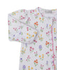 Pima Cotton Zip Footie- Wildflower