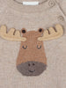 Organic Cotton Moose Applique Sweater