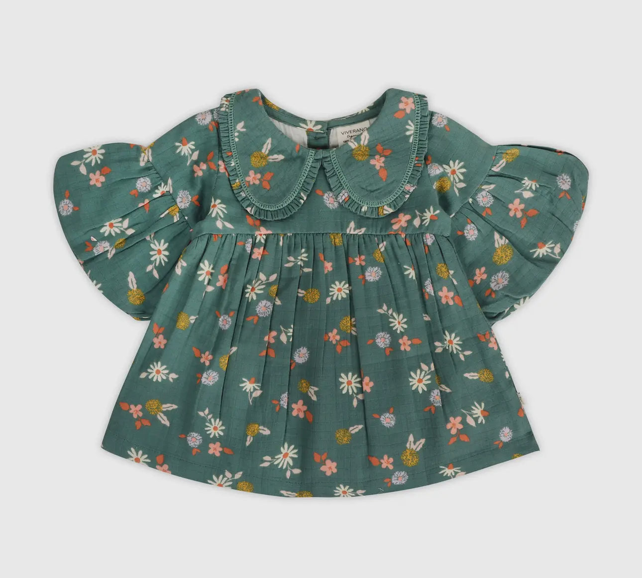 Organic Muslin Dress & Bloomer Set-  Tahiti Floral