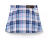 Plaid Pleated Buckle Skirt