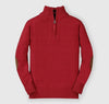 Organic Cotton Half Zip Sweater/Elbow Patch