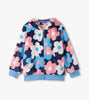 Big Flowers Fleece Zip-Up Hoodie