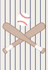 Bamboo Zip Footie- Baseball Stripe