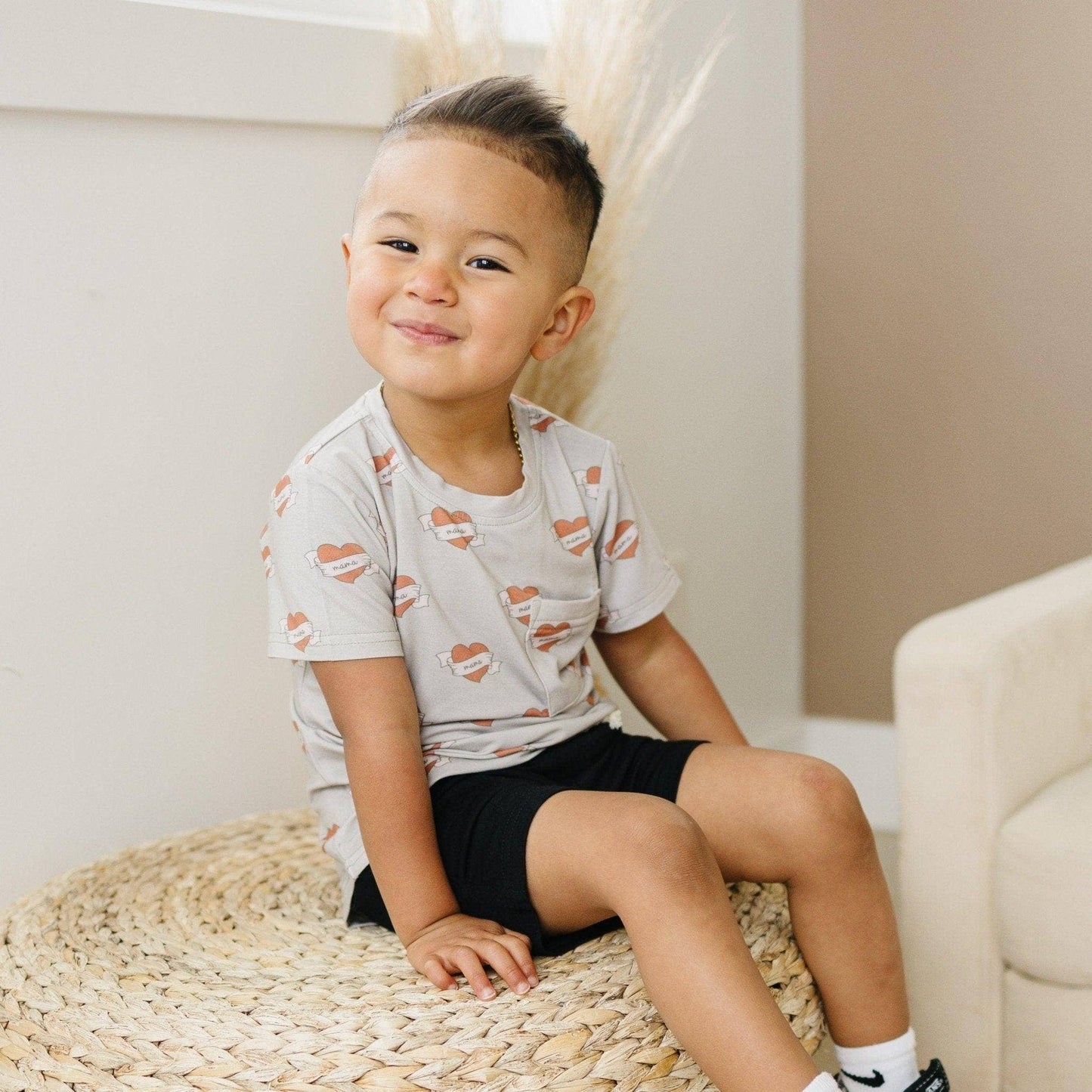 Bamboo Tee-Mama Tattoo Heart