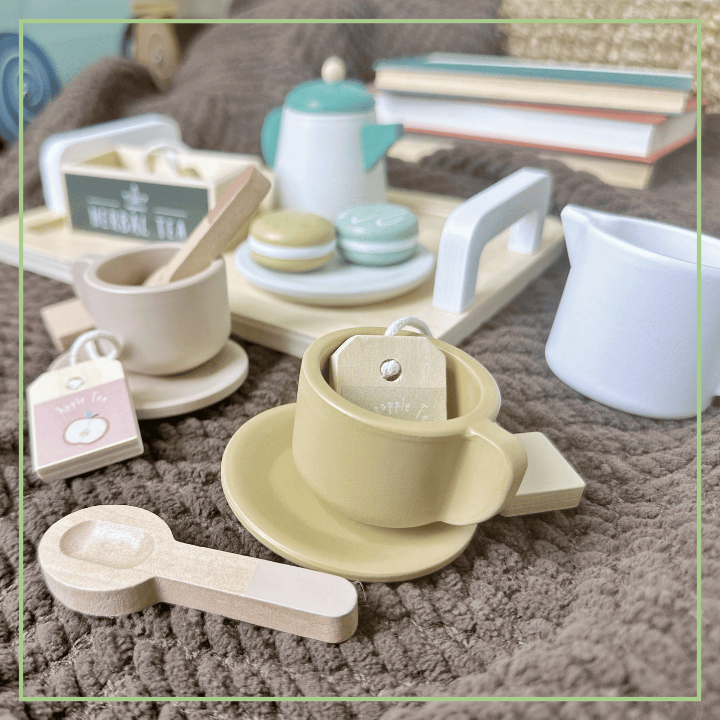 Wooden Tea Party Set – Pretend Play Tea Set Ages 3+