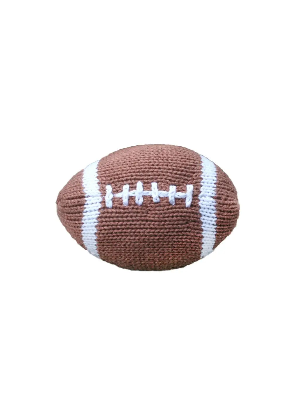 Handknit Footbal Rattle