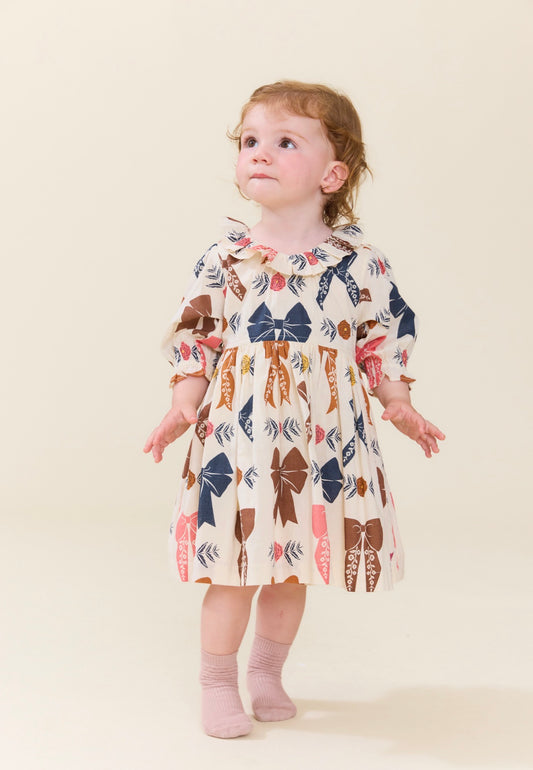 BABY GIRLS AMARA DRESS SET - HARVEST BOWS
