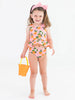 Orange You the Sweetest Reversible Peplum Tankini