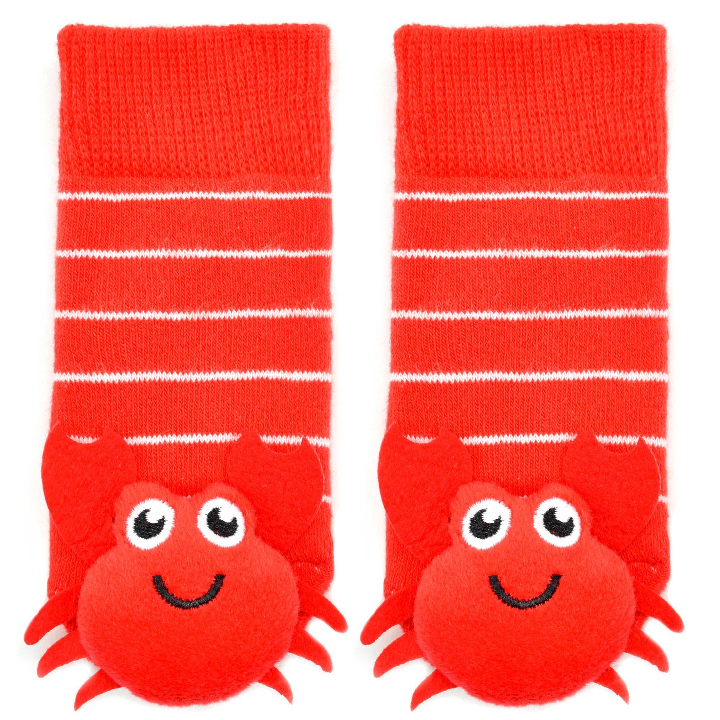 Rattle Socks- Red Crabby