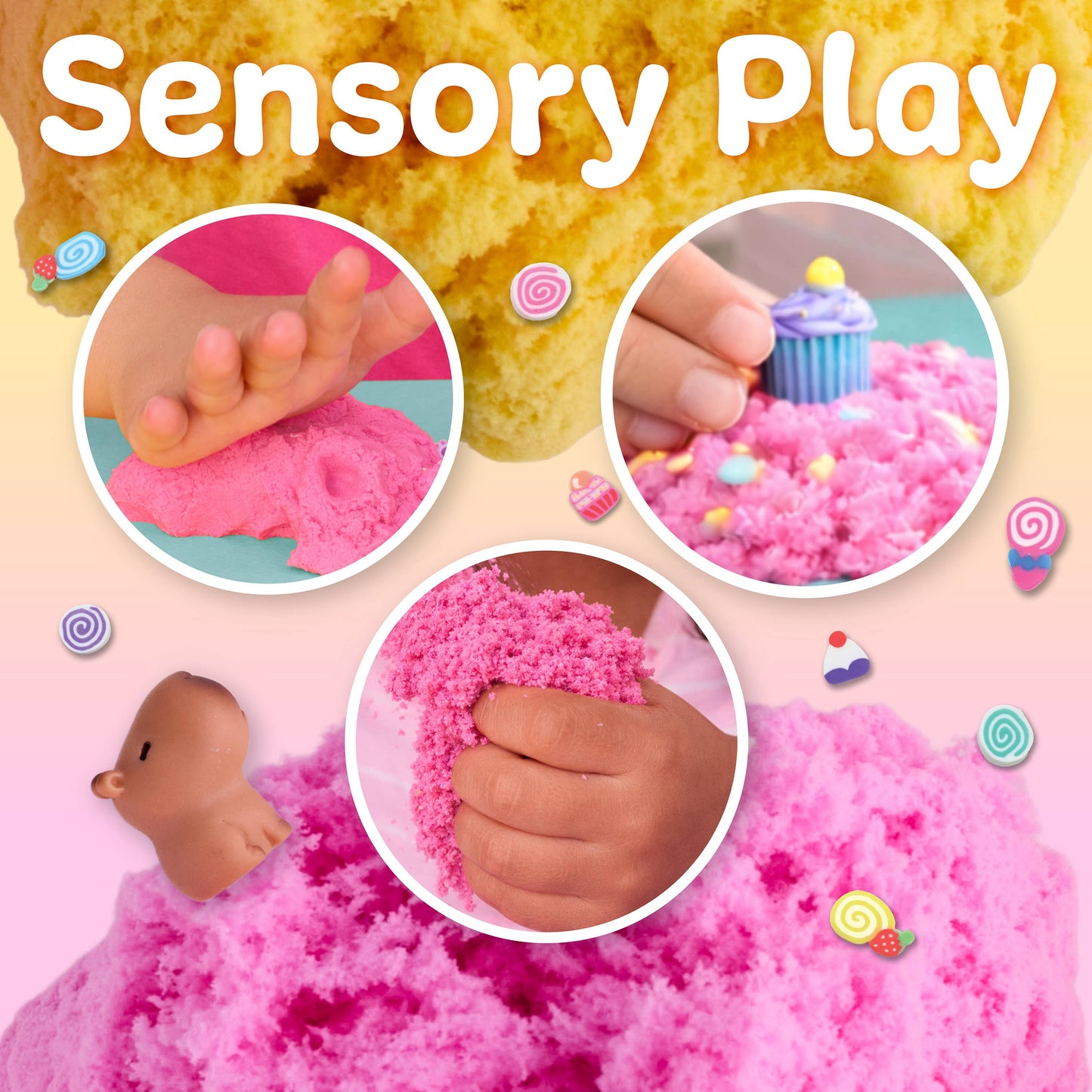 Sensory Mini Play Kit Jar with Cloud Clay: Capybara Theme