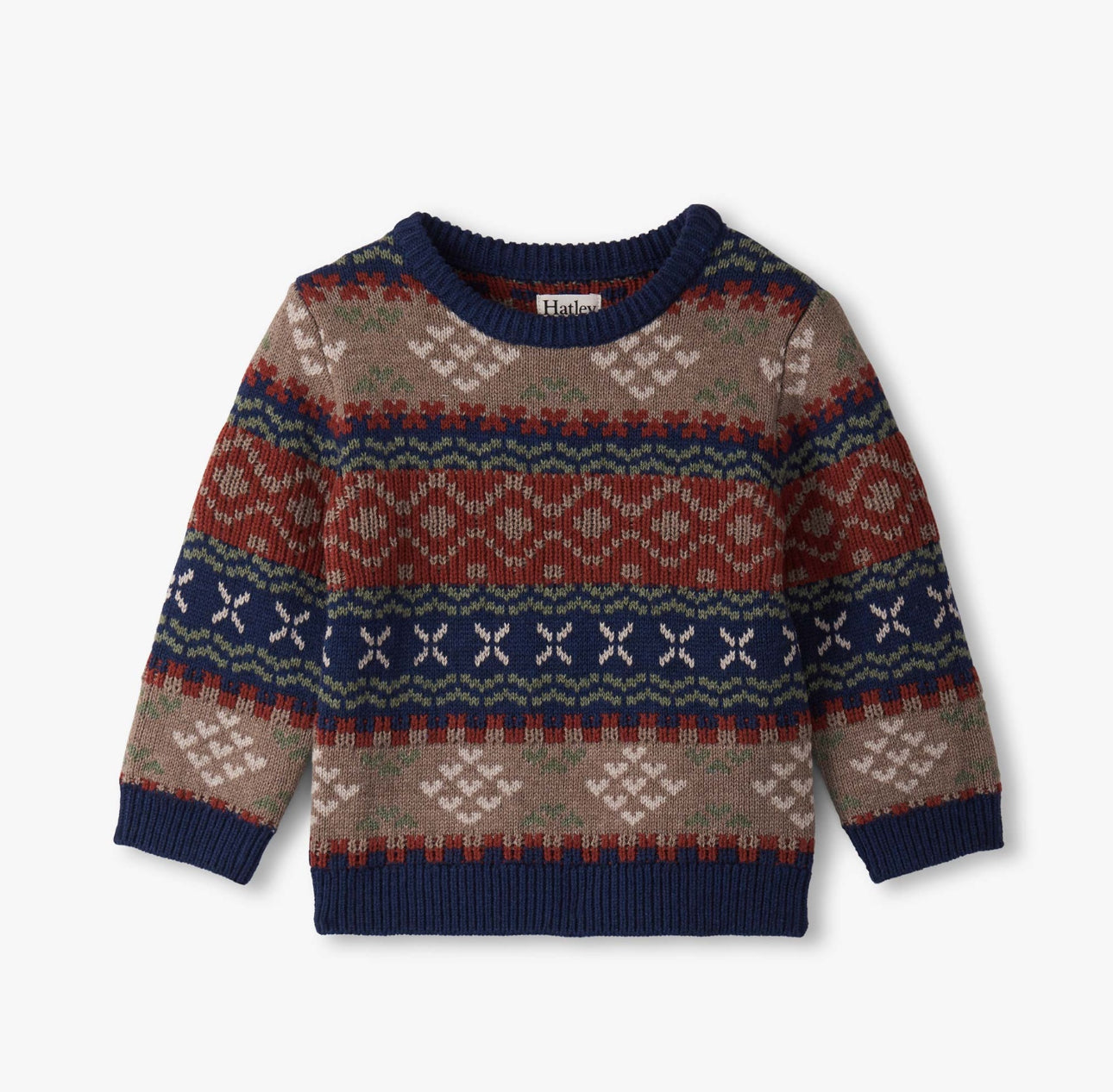 Vintage Fair Isle Crew Neck Sweater