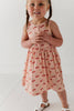 Henley Tank Dress- Cherries