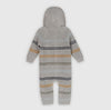 Organic Cotton Classic Stripe Sweater Knit Hooded Jumpsuit
