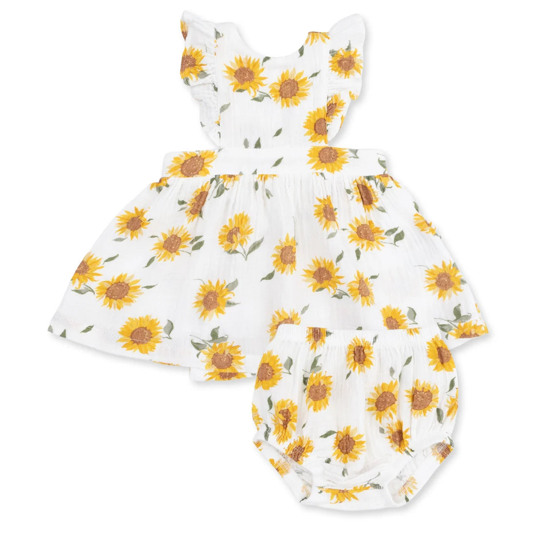 Baby Sunflower - Pinafore And Bloomer