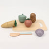 Pretend Play Food Set - Wooden Vegetable Cutting Toys Set