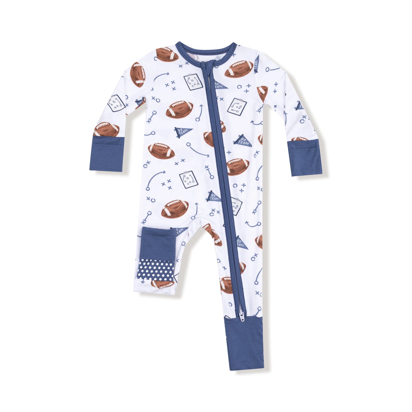Bamboo Convertible Romper- Touchdown Time