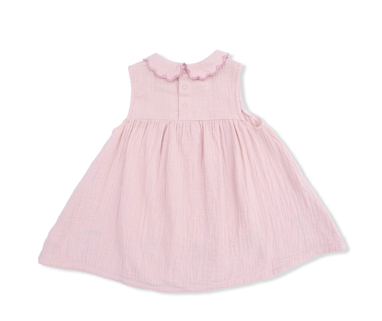 Muslin Lotus Collar Petal Dress