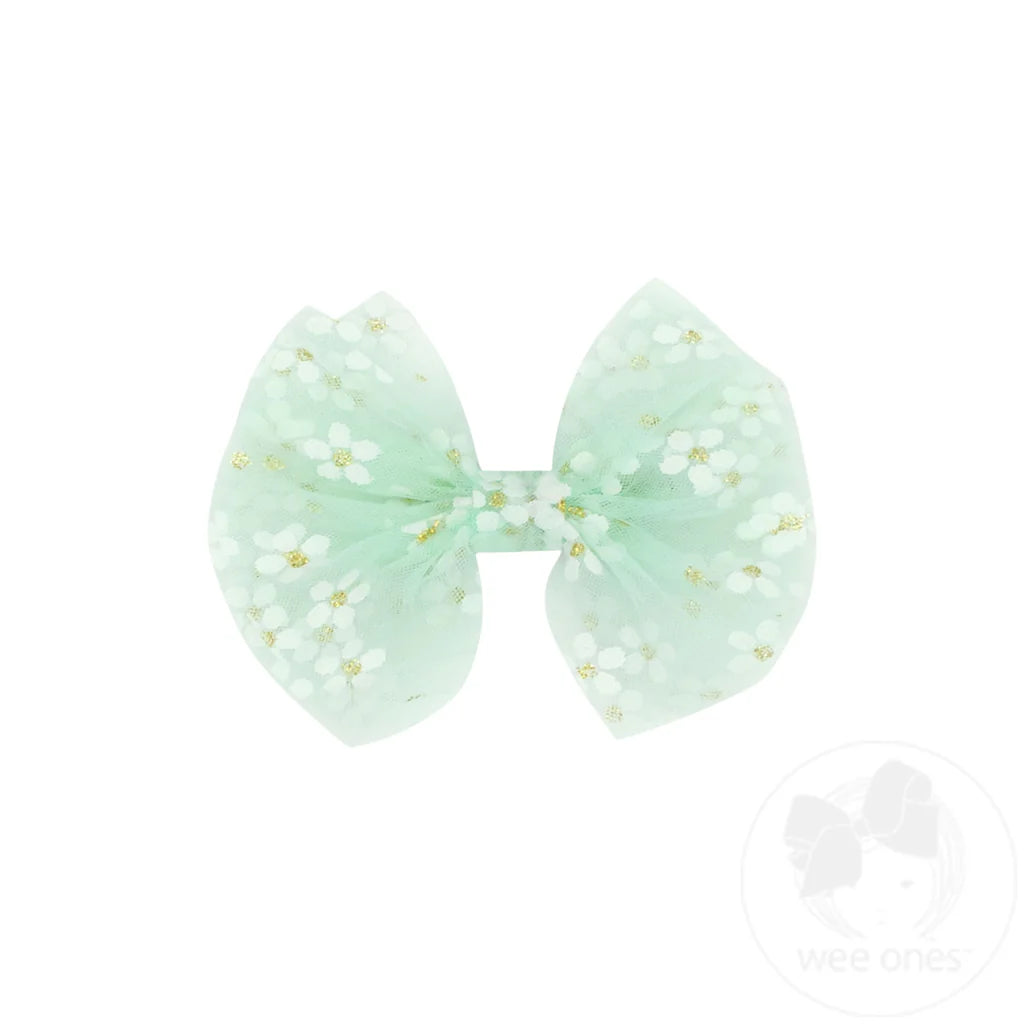 Medium Flower Tulle Bow