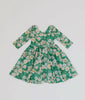 Rubina Twirl in Dress- Vintage Greens