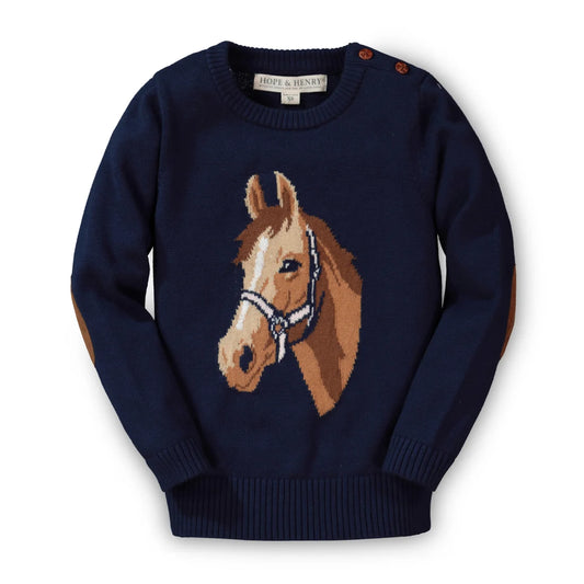 Organic Horse Intarsia Sweater
