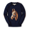 Organic Horse Intarsia Sweater