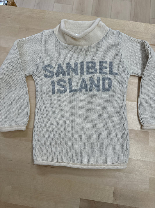 Sanibel Roll Neck Sweater- Cream