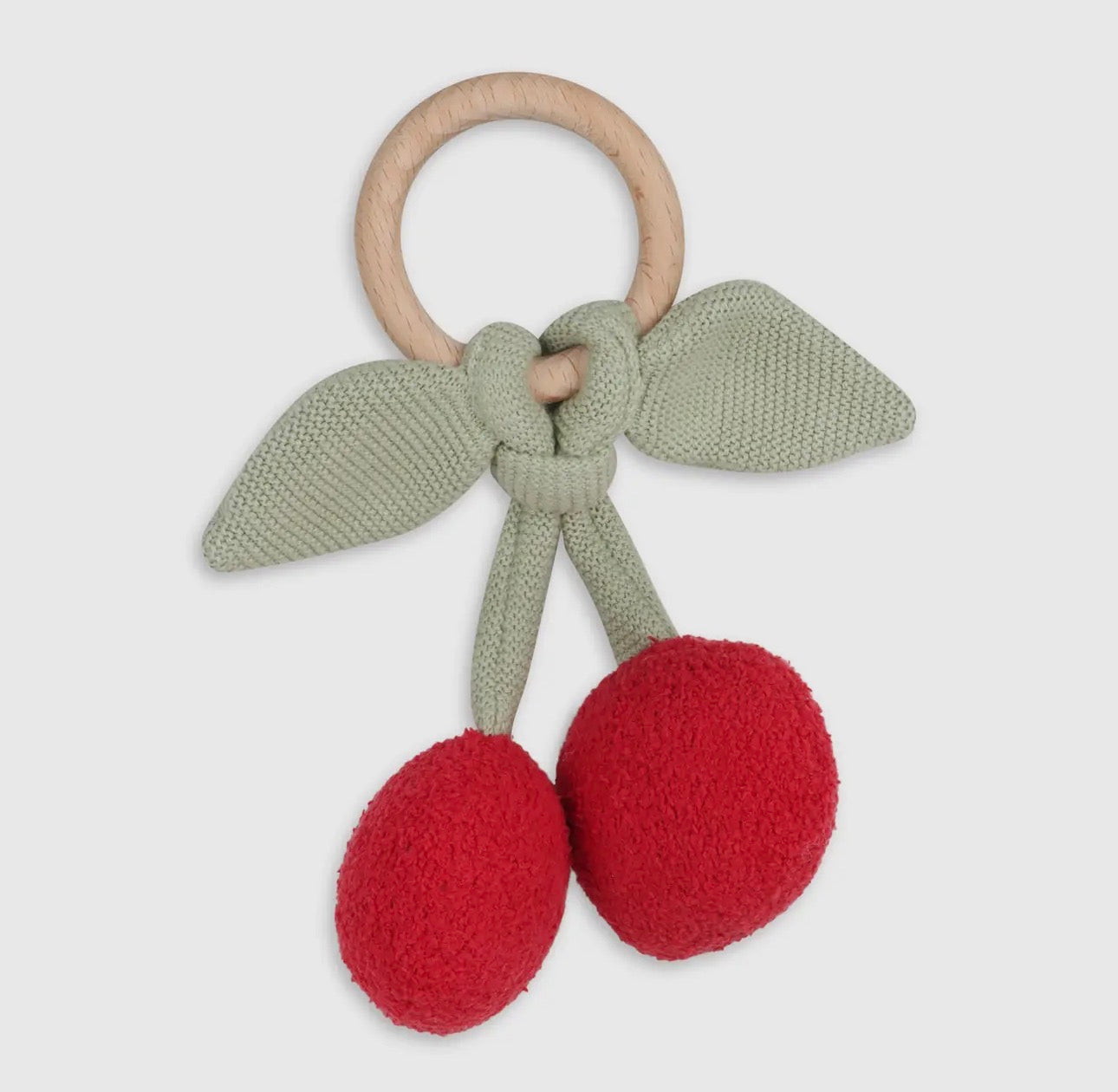 Organic Cotton Knit Blanket & Toy- Cherry