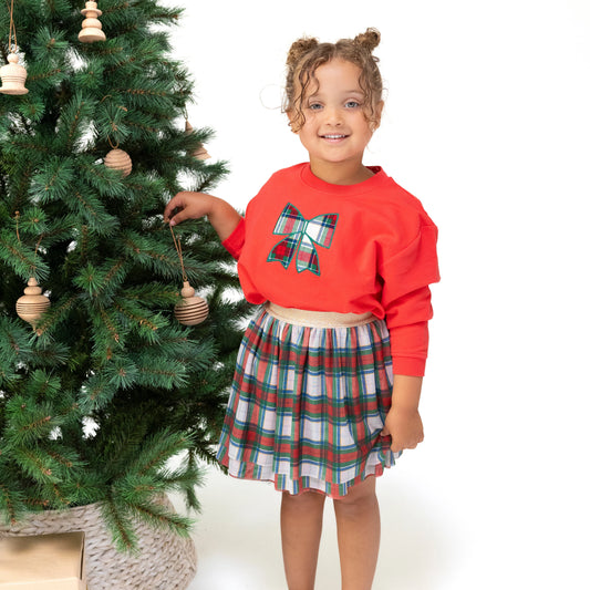 Holiday Plaid Tutu Skirt