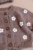 Flower Cardigan- Tan