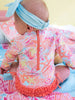 Long Sleeve One Piece- Sunset Seashells
