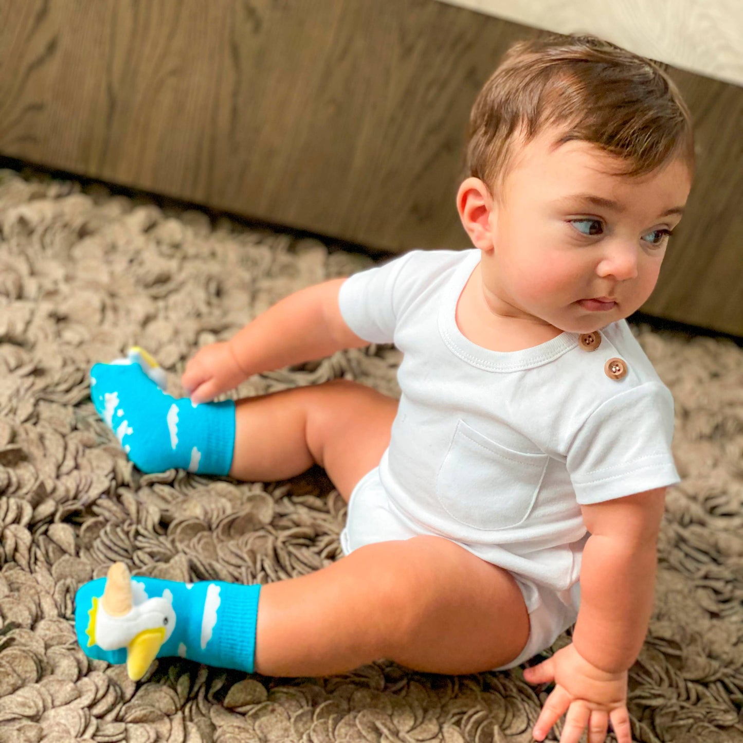 Baby Rattle Socks- Baby Pelican