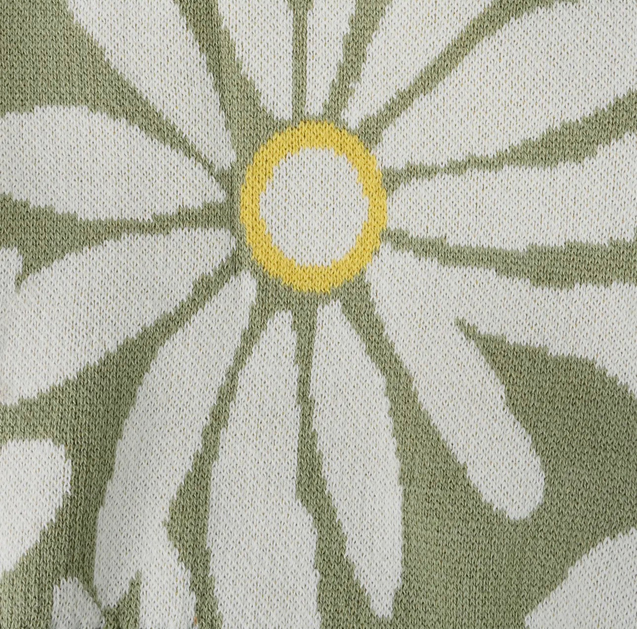 Organic Cotton Knit Baby Blanket- Wildflower