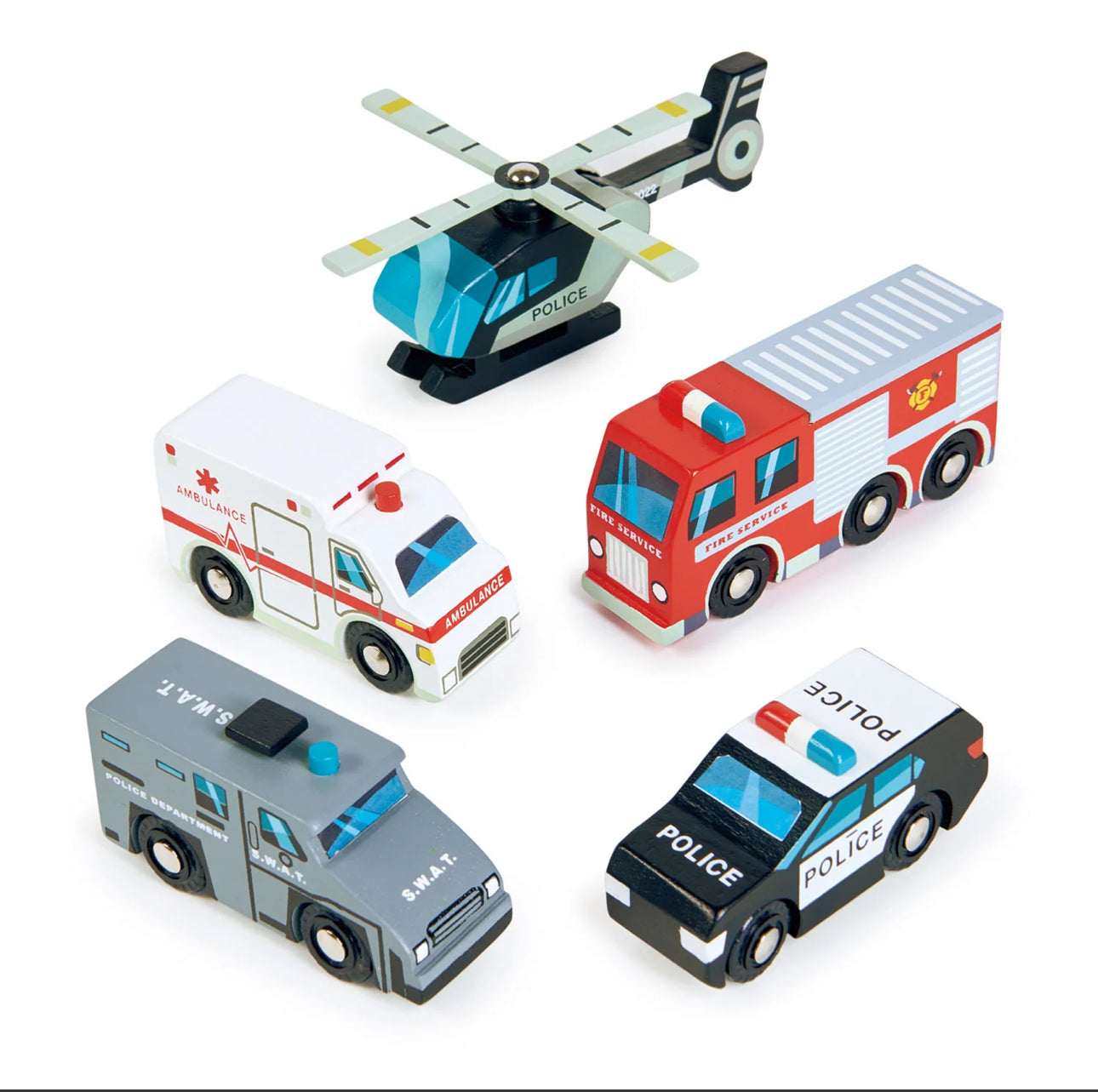 Solid Wood Emergency Vehicles