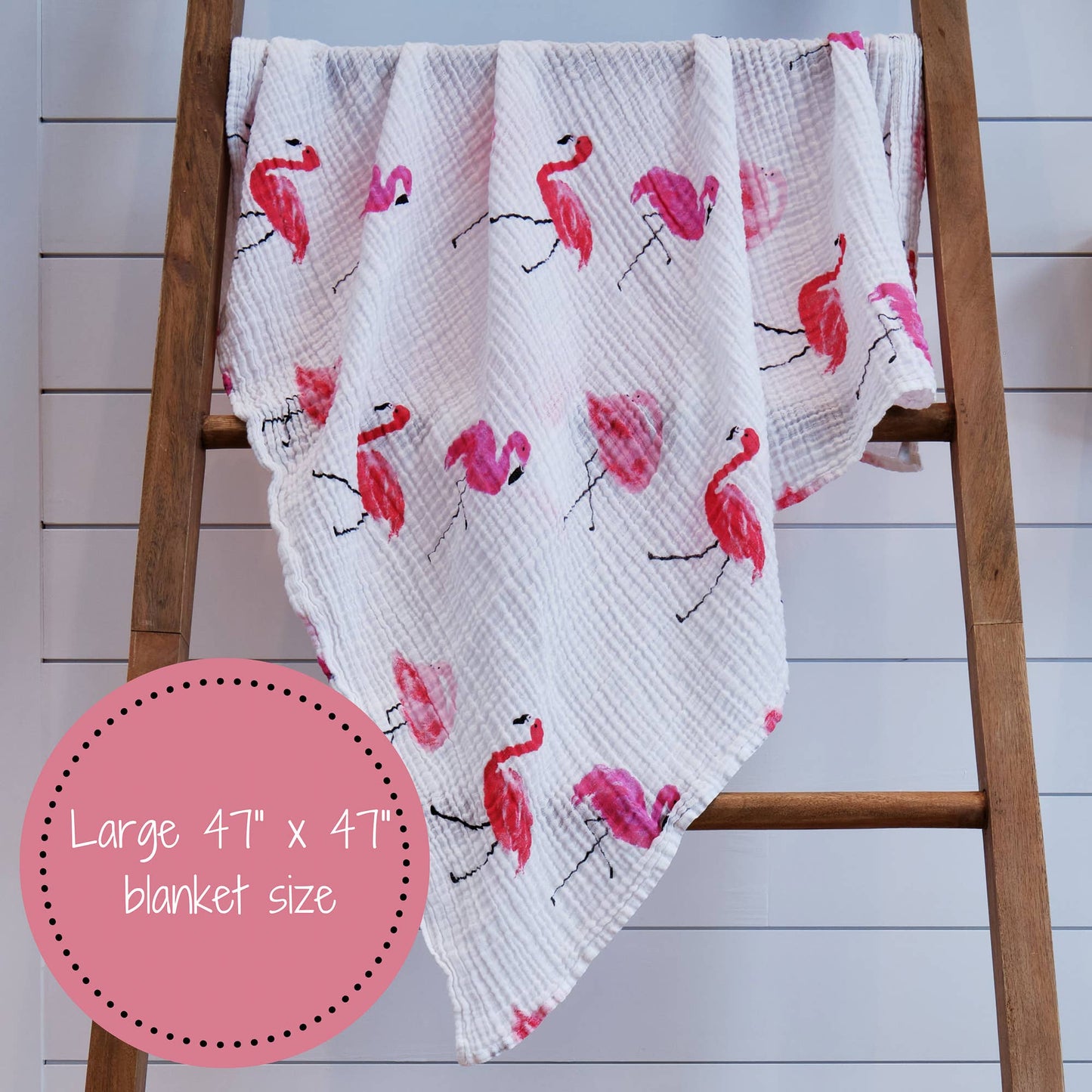 Baby Muslin Swaddle Blanket 47x47 Flamazing
