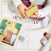 Wooden Sensory Activity Blocks - Stacking & Sorting Toy 12m+