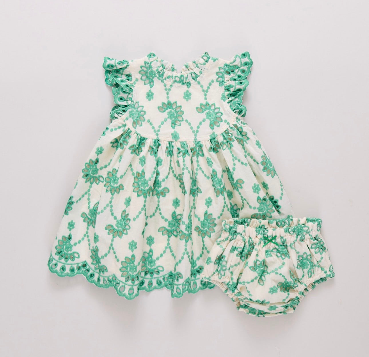 Cynthia Dress- Eyelet Kelly