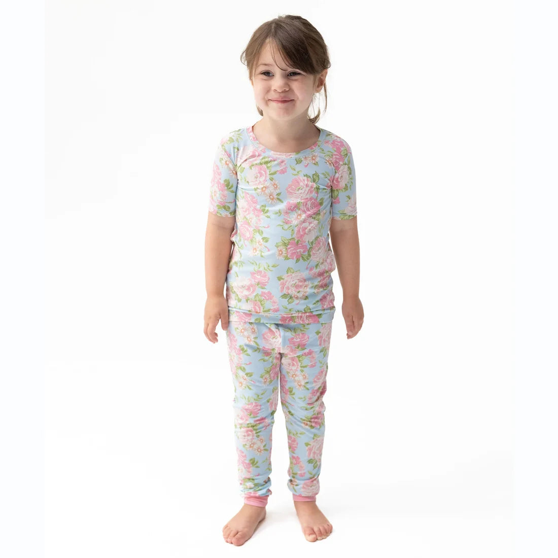 Angeline Floral - Short Sleeve Loungewear Set