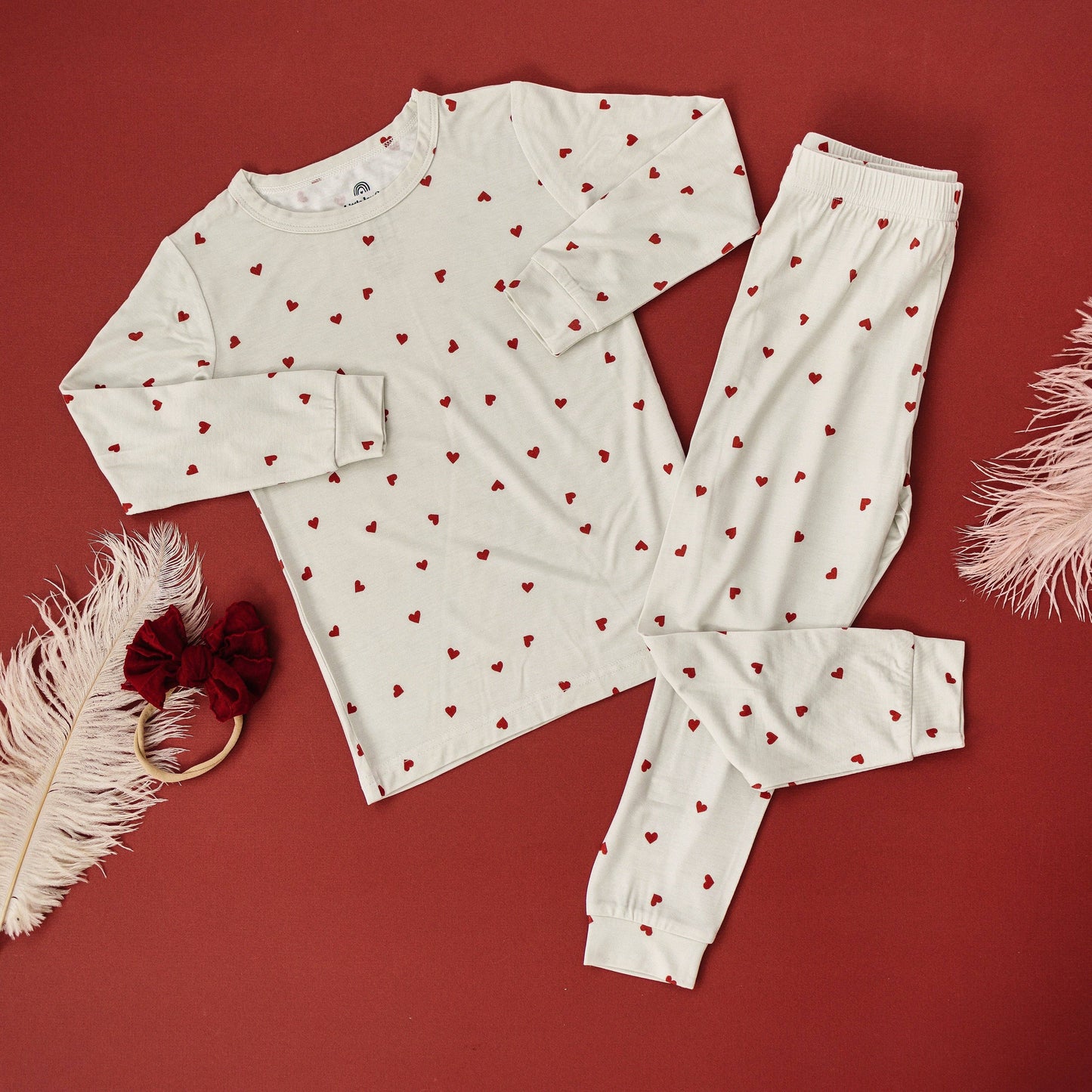 Tiny Hearts Bamboo PJ