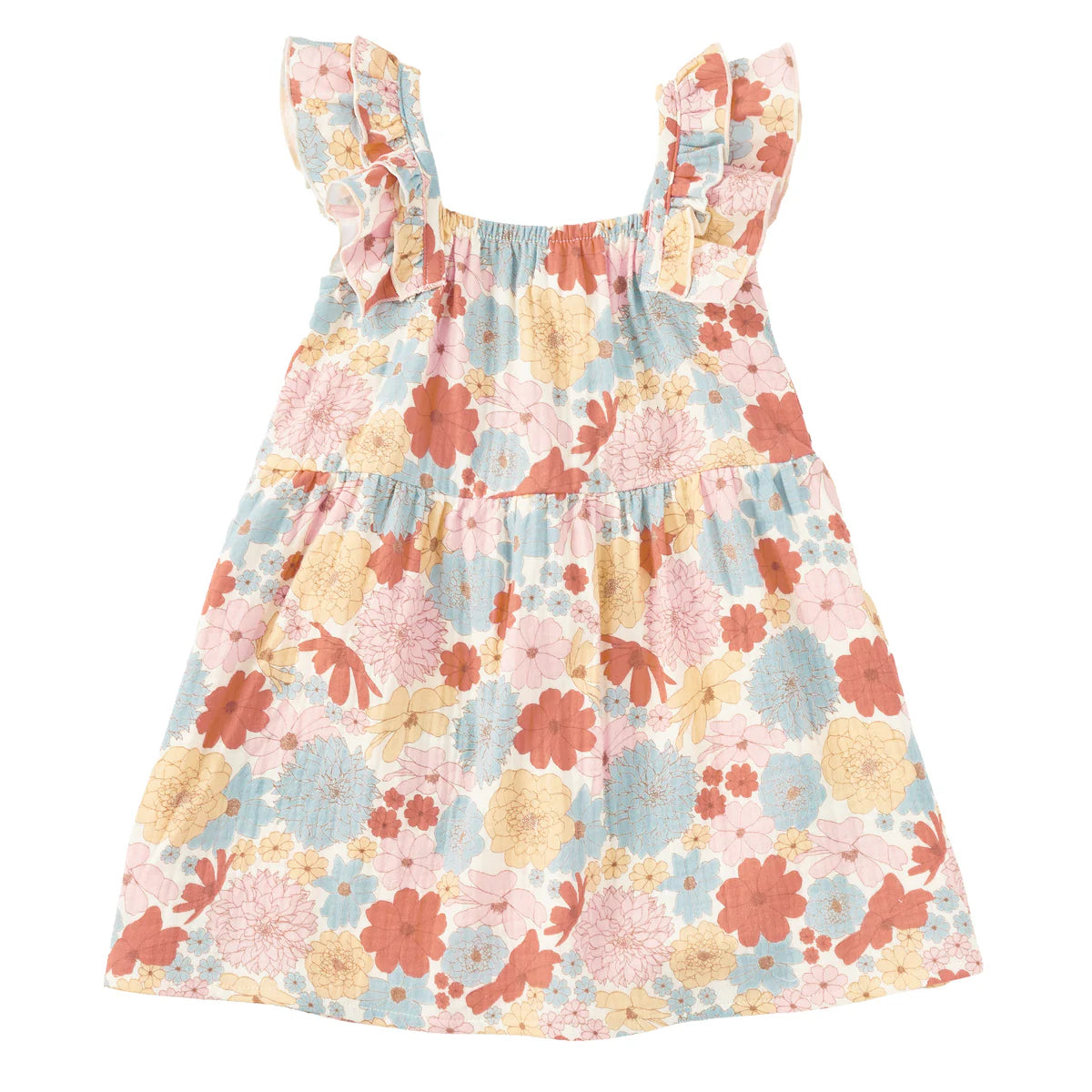 Organic Cotton Flutter Strap Dress