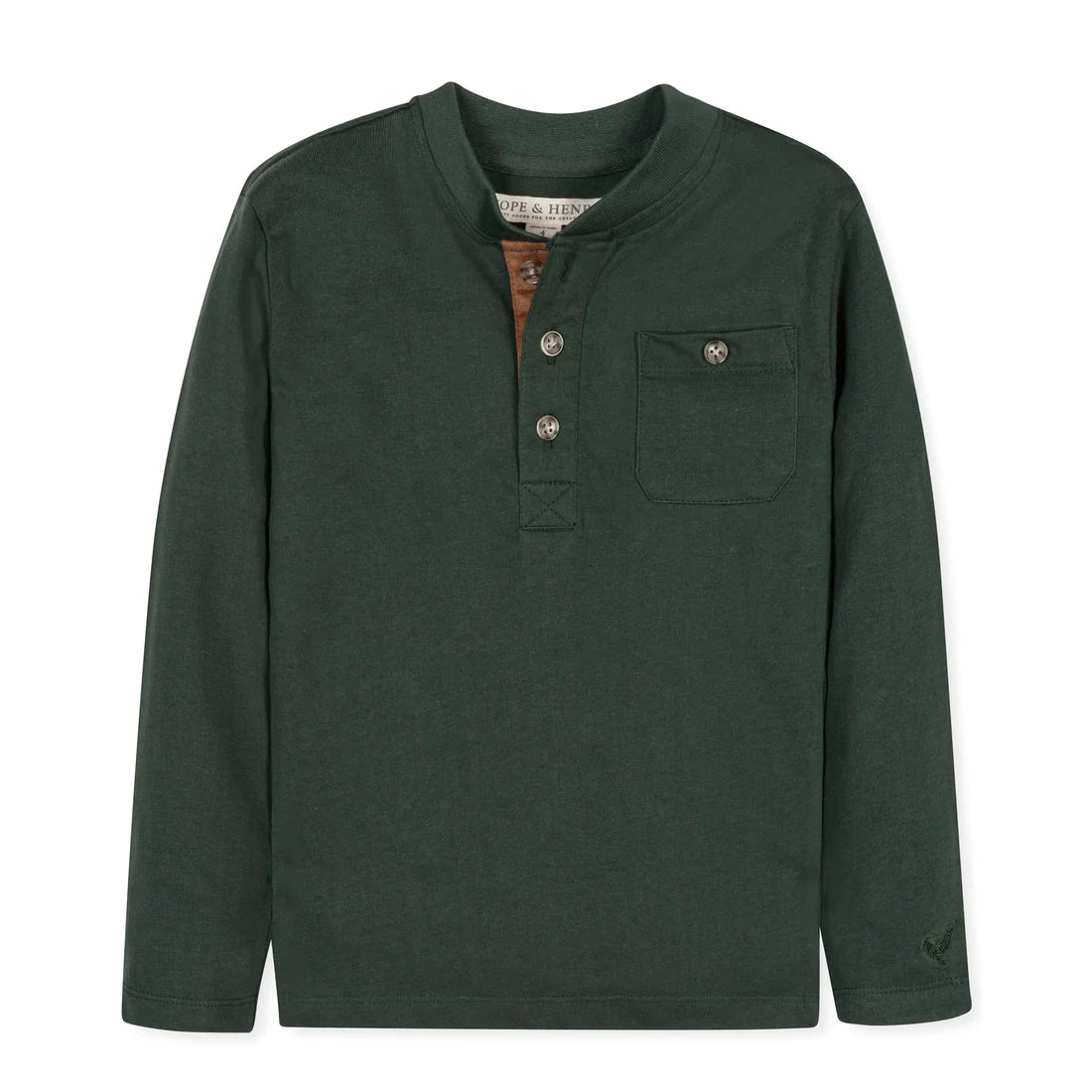 Organic Henley Pocket Tee