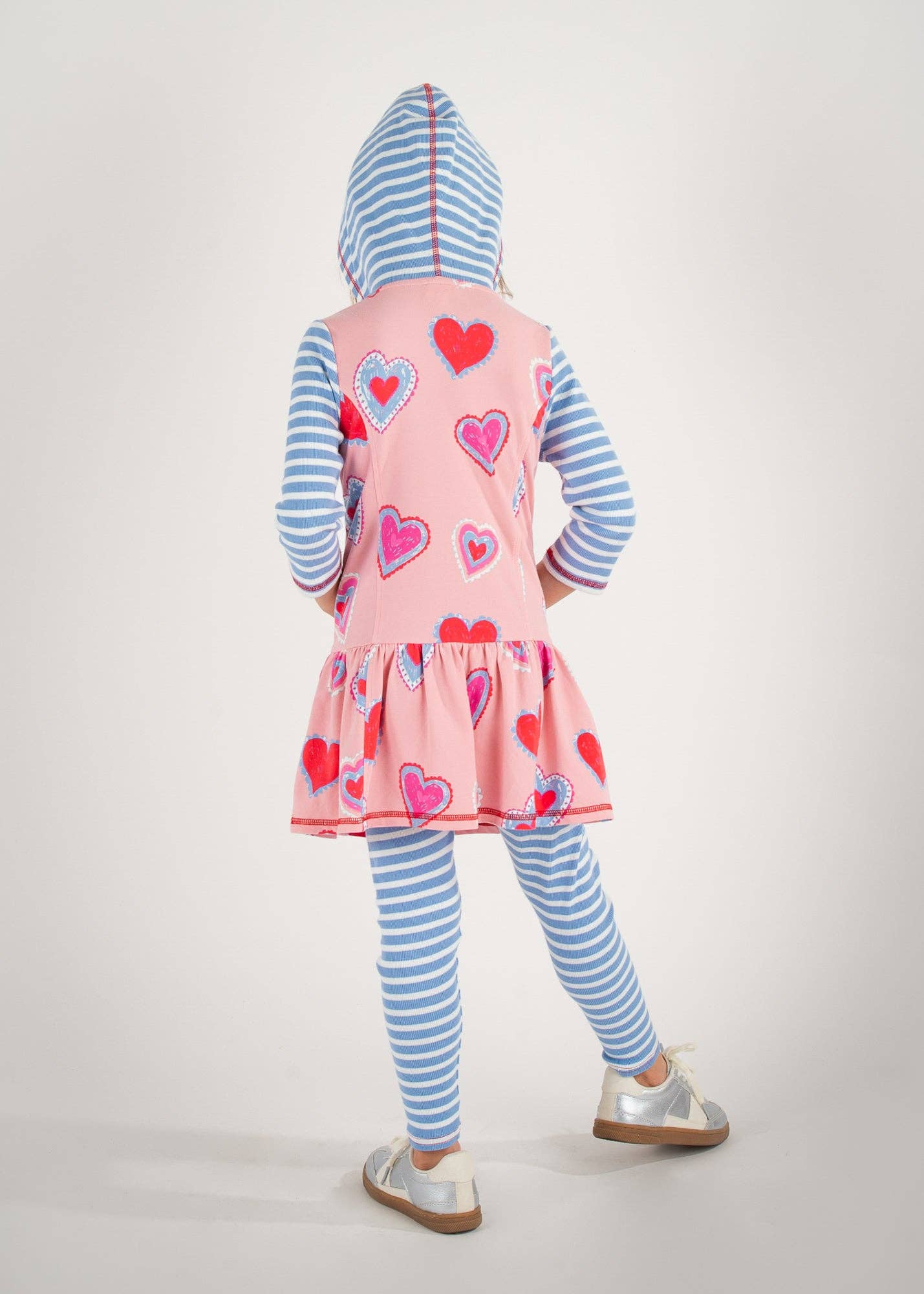Hooded Hearts Dress