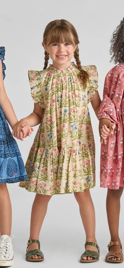 Harper Dress- Leafy Floral