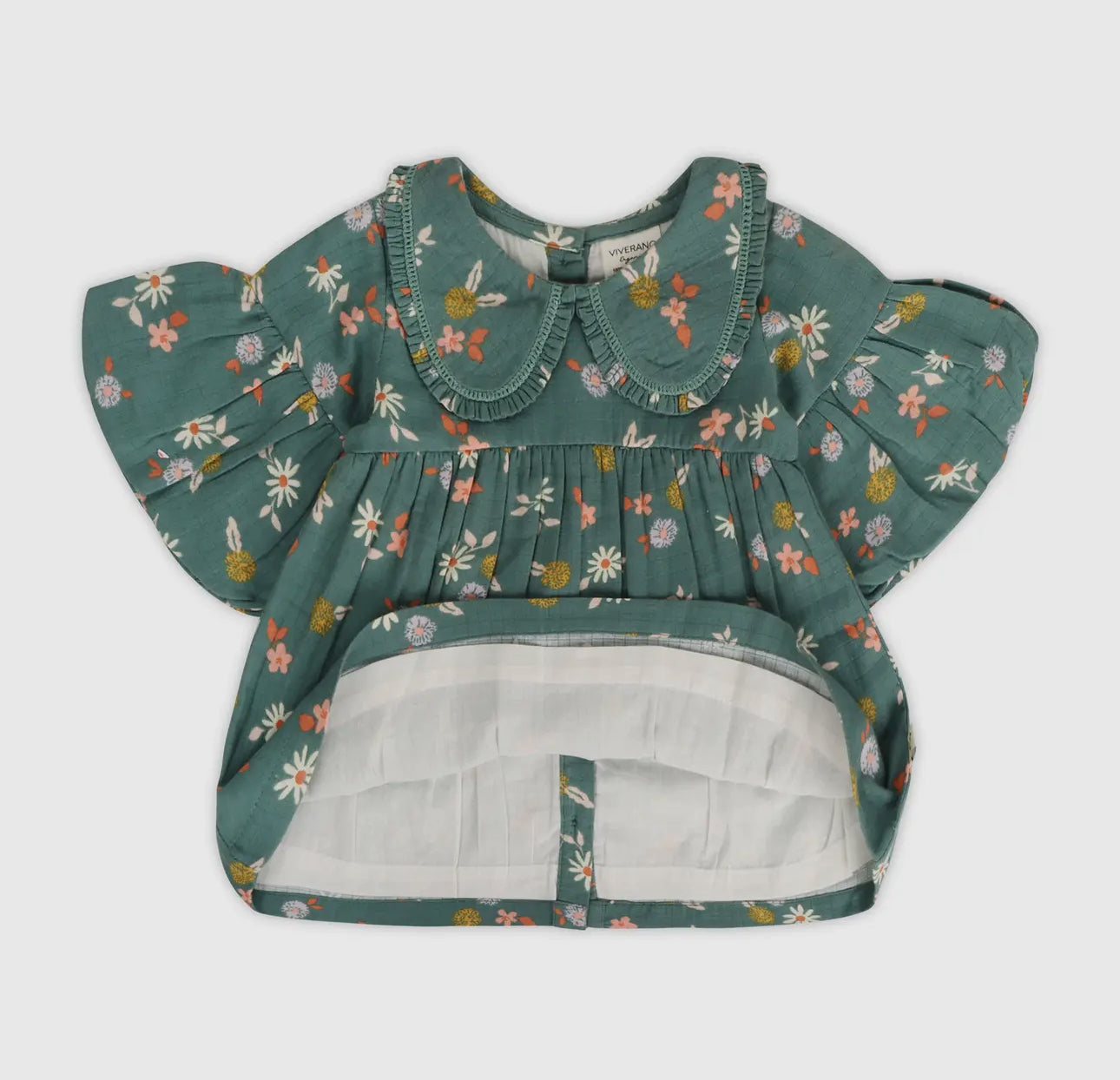 Organic Muslin Dress & Bloomer Set-  Tahiti Floral