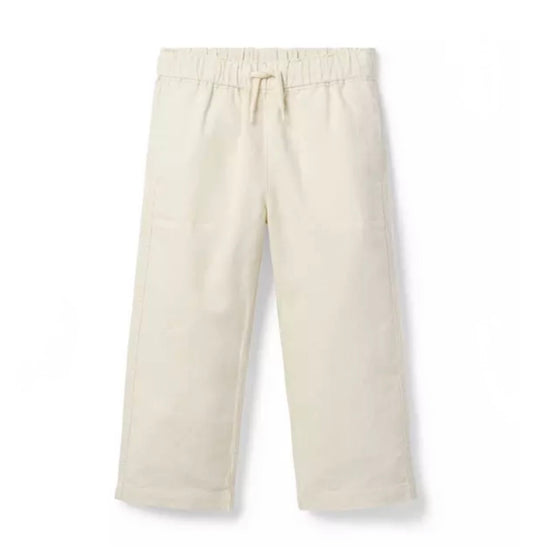 Linen-Cotton Pull-On Pant