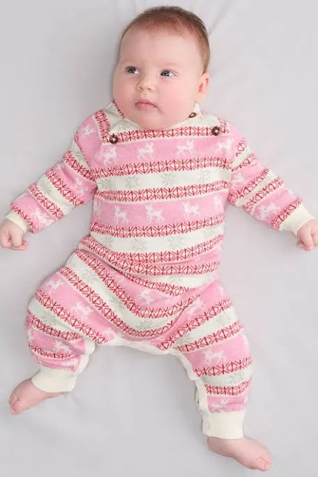 Baby Doe Fair Isle Sweater Romper