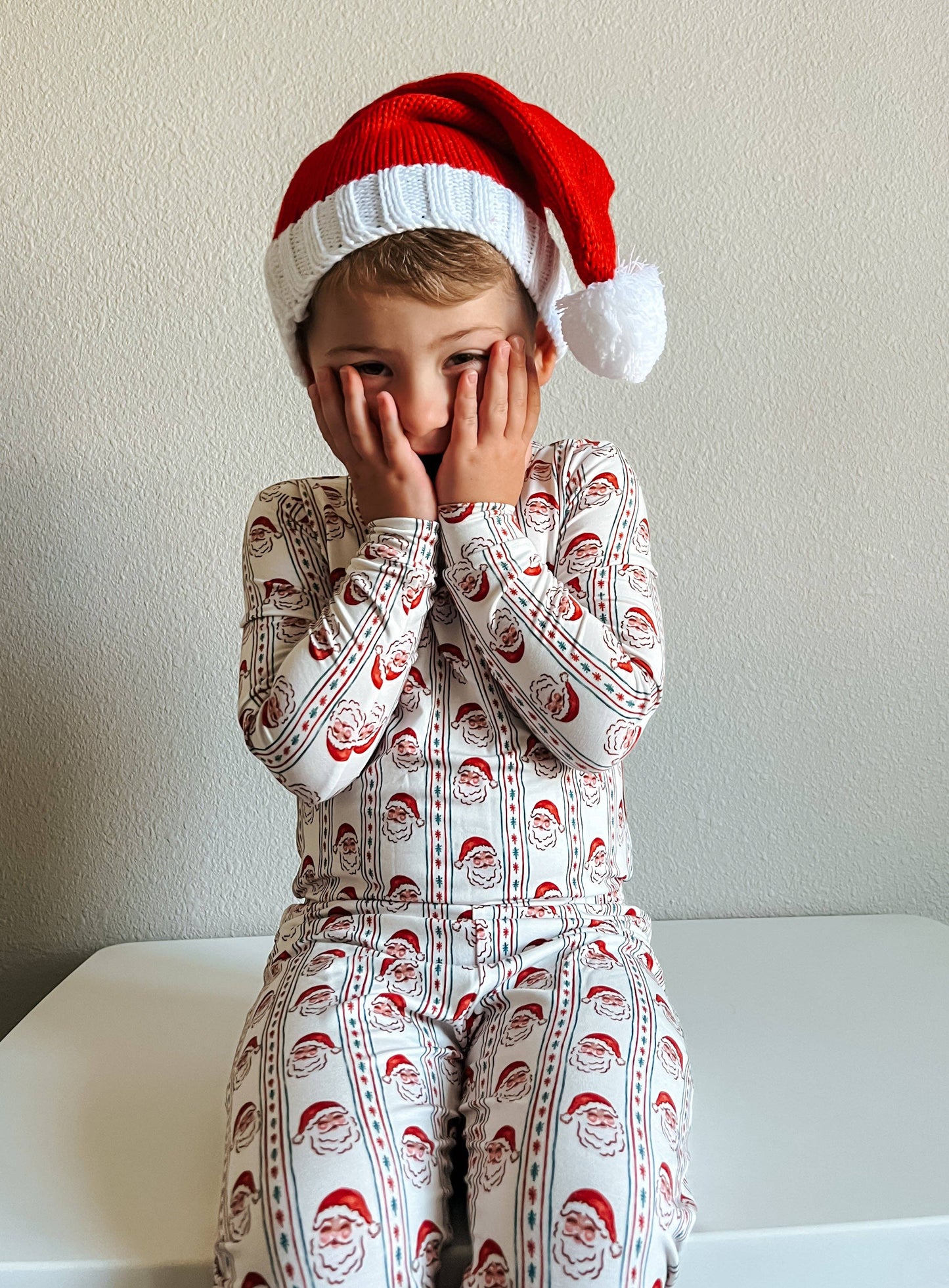 Bamboo Pjs- Vintage Santa