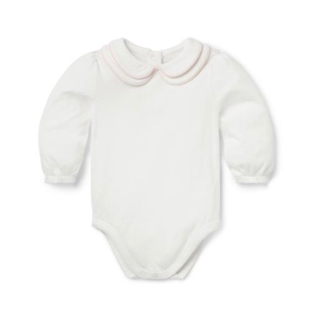 Double Collar White Bodysuit