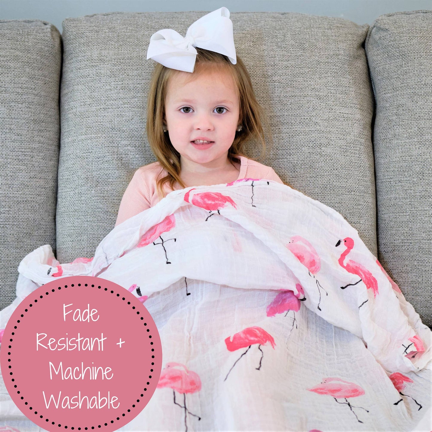 Baby Muslin Swaddle Blanket 47x47 Flamazing